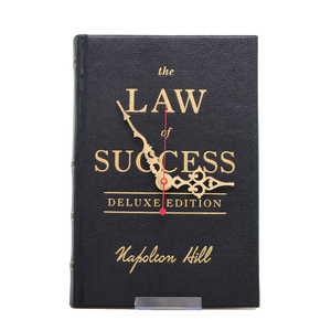 The Law of Success by Napoleon Hill Book Clock